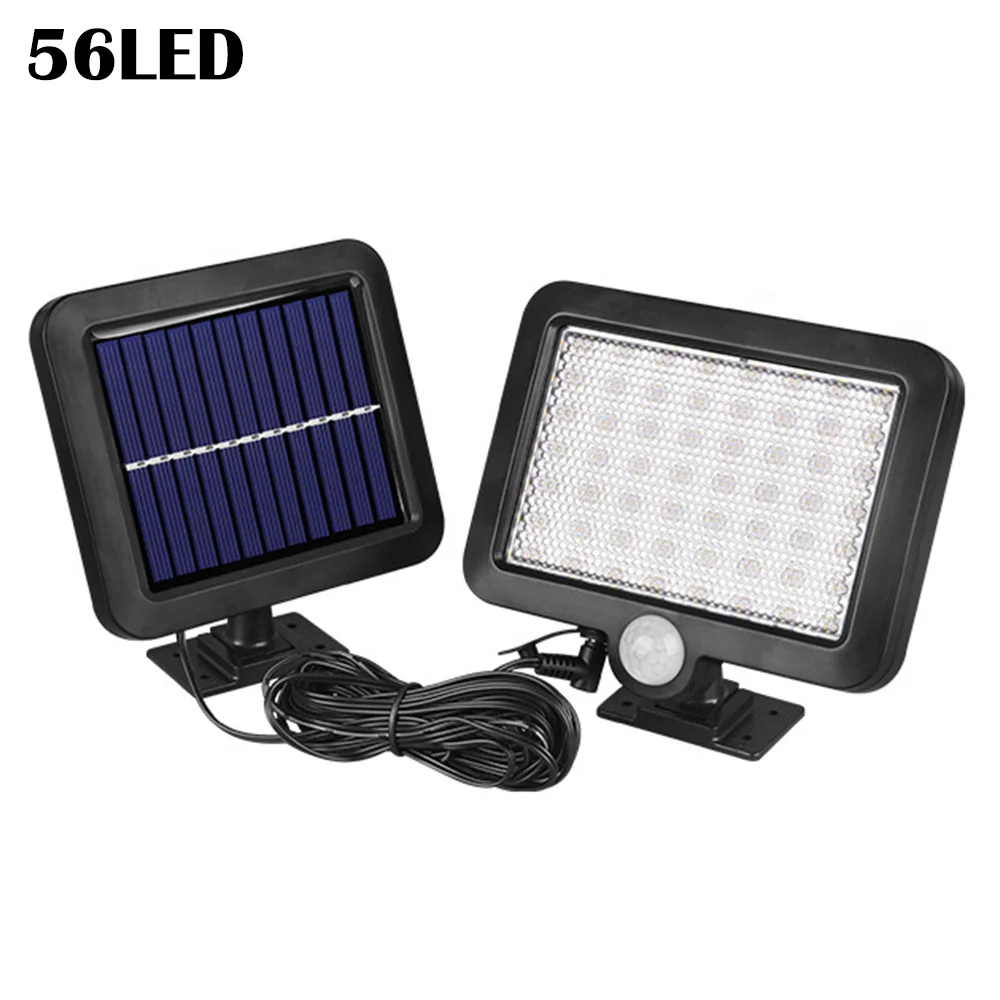 

Outdoor Solar Power Light 56LED Solar Power Light Waterproof Wall Solar Lamp Infrared Human Motion Sensor Security Wall Lamp