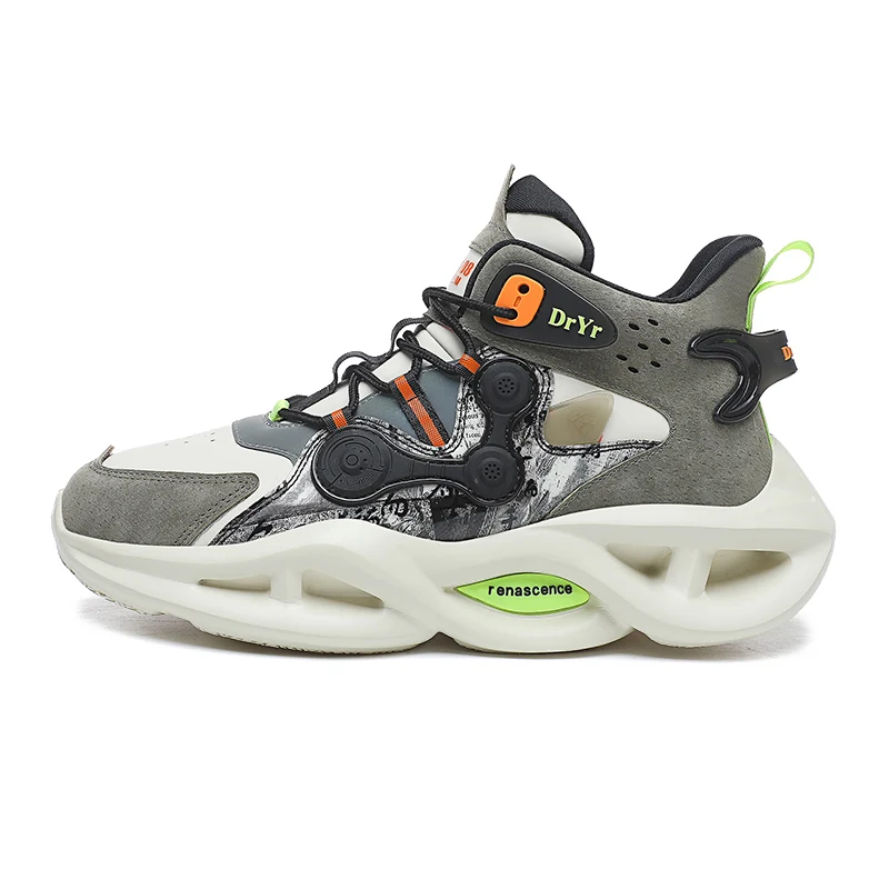 

Chunky Sneakers Men Streetwear Casual Sport Running Shoes High Top Basket Boots Footwear Thick Sole Graffiti Zapatos Teenagers