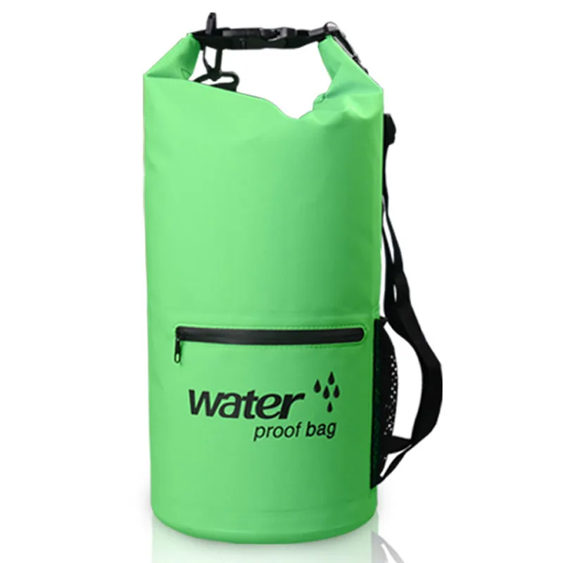 Green 10L 10л 20л Дрифтинг мешок водонепроницаемый ведро сумки для плавания ПВХ сетка водонепроницаемый мешок пляж водонепроницаемый ведро открытый спортивный чехол 201 - Цвет: Green 10L