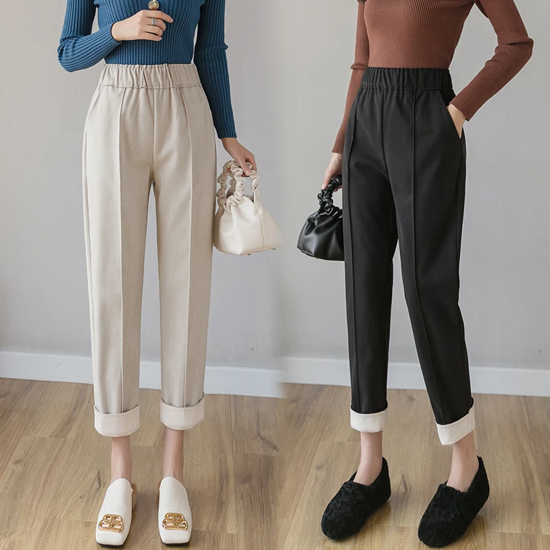 REALEFT осенние ботинки из органической кожи Стиль Для женщин шерстяные толстые