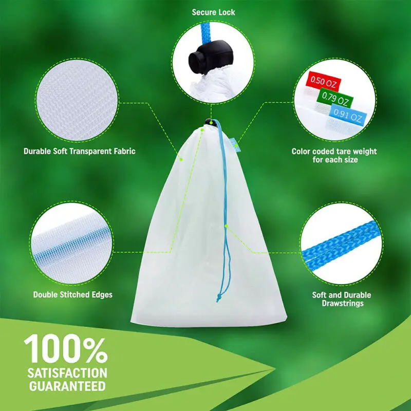 12 шт./компл. много многоразовые сетки производят мешок для нулевых отходов