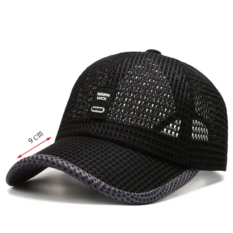 

Men's Women's Visor Caps Mesh Breathable Summer Baseball Caps Fishing Running Golf Hat For Men Women