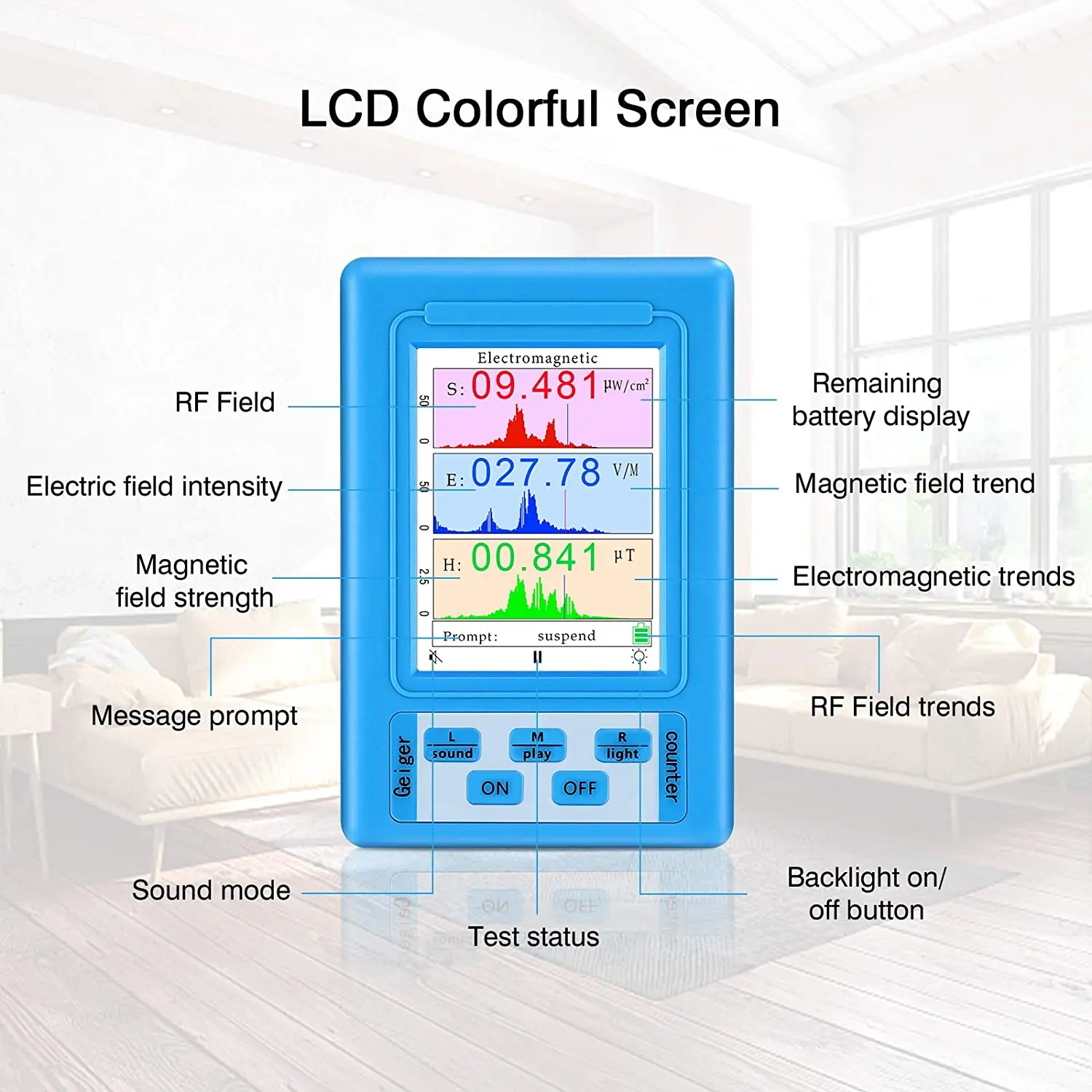 Распродажа портативный детектор электромагнитного излучения измеритель ЭМС