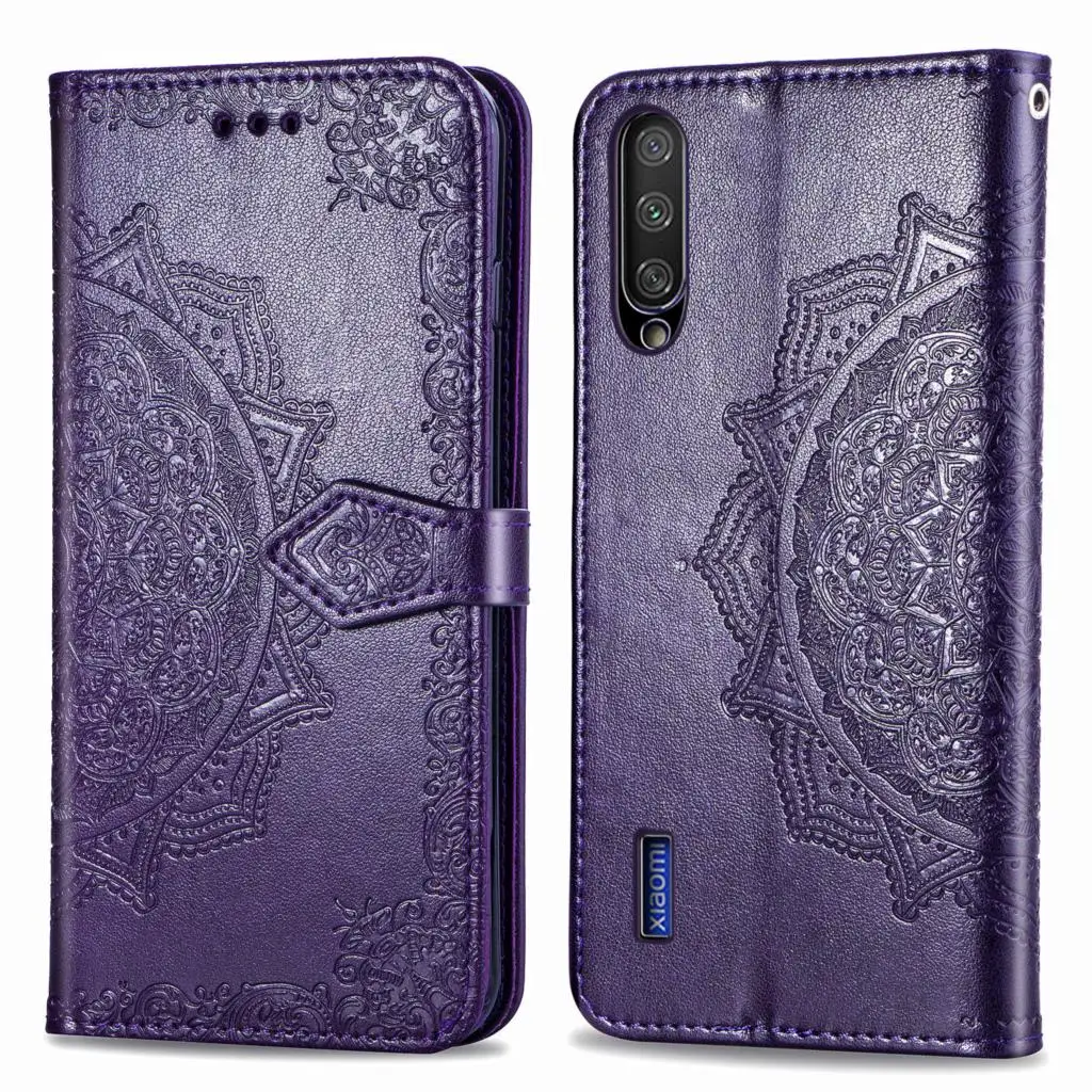 Для Xiaomi 9T 9 Mi 8 Lite A3 A2 lite чехол цветок Мандала Флип кожаный чехол-бумажник для