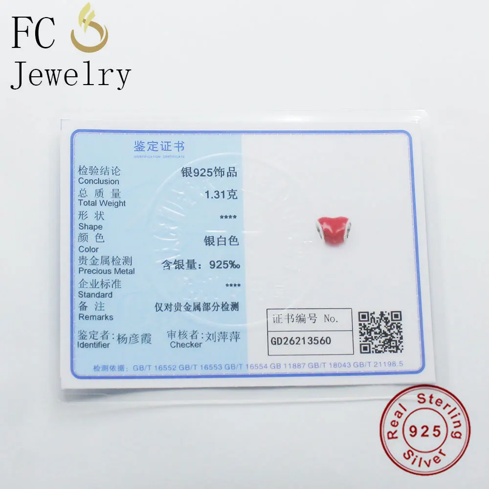 FC ювелирные изделия Подходит оригинальный бренд Амулеты Браслет Аутентичные 925