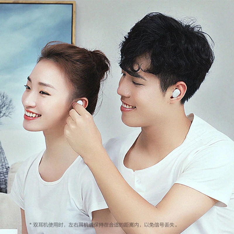 New Xiaomi MIjia Airdots earphone TWS Bluetooth 5.0 Earphone Youth Version Touch Control with Charging Box white mini in stock