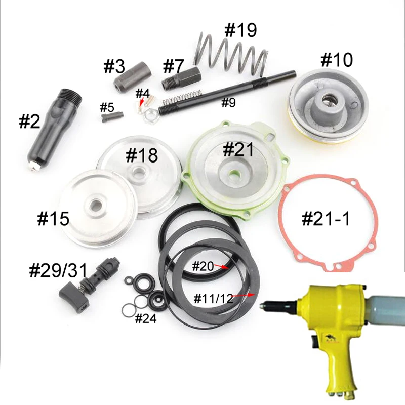 Пневматический гидравлический пистолет для заклепок промышленный инструмент