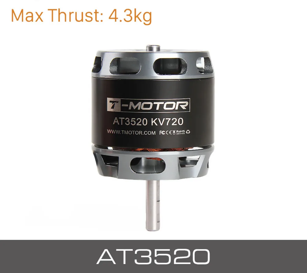 

T-MOTOR AT3520 Long Shaft KV550 KV720 KV850 brushless motor for long range drones fixed wing uav