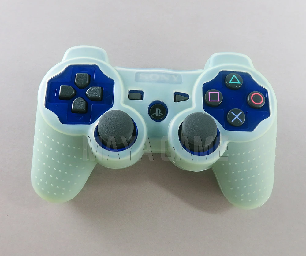 2 шт./лот Многоцветный силиконовый защитный чехол для PS3 кожаный контроллера