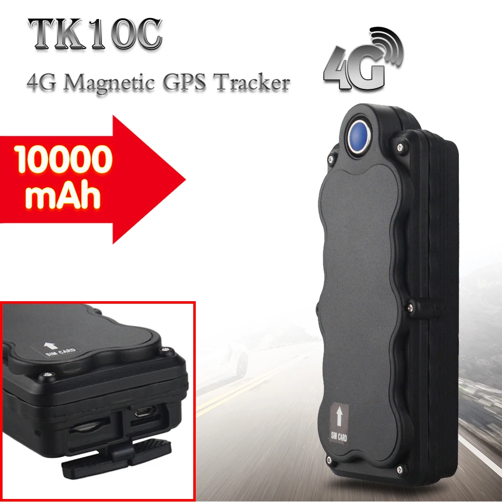 Лучший GPS Трекер 4G для автомобиля LTE TK10C трекер Встроенный датчик движения