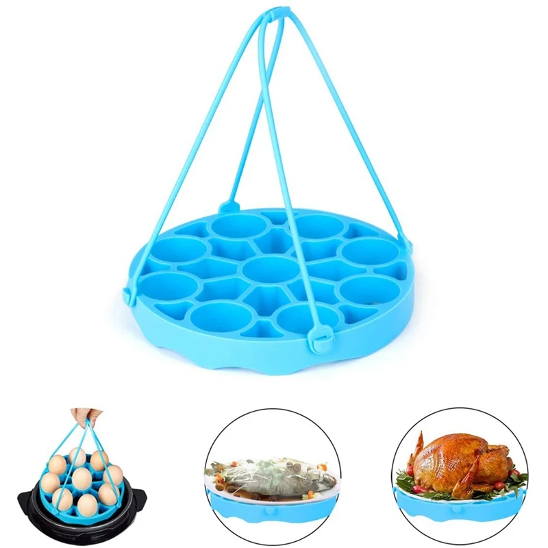 Silicone Egg Bites Molds and Steamer Rack Fits 5/6/8 Qt Pressure Cooker Baby Food Freezer Tray | Дом и сад