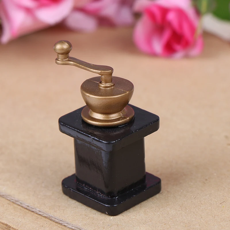 Металлическая Кофеварка имитация кухонной мебели кукольный домик Миниатюрные