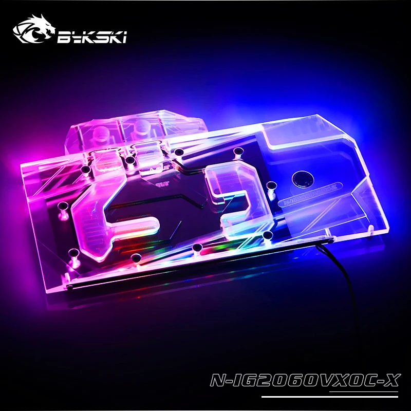 

Bykski Water Cooling Block Fit Colorful IGame Geforce RTX 2060 Vulcan X OC V2 ,VGA Copper Block,N-IG2060VXOC-X