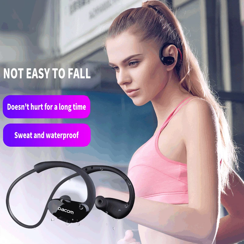 

Waterproof earphone professional sports bluetooth earphone 5.0 sweatproof stereo sports outdoor