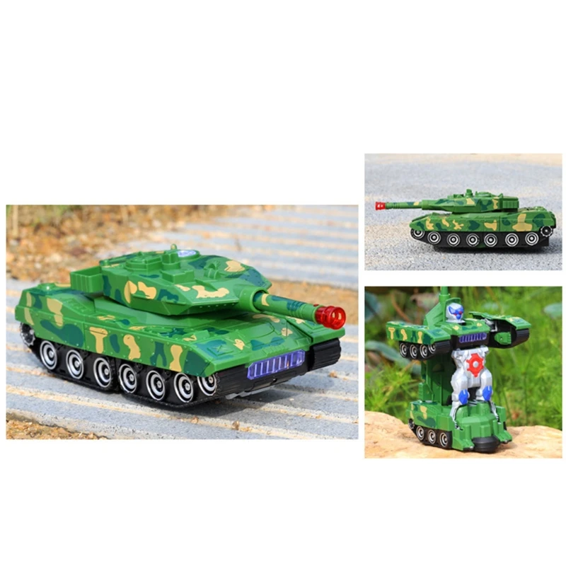 Deformation Tank Toy Robot Military Model Music & Led Light Car Boy Gift G2AE | Игрушки и хобби