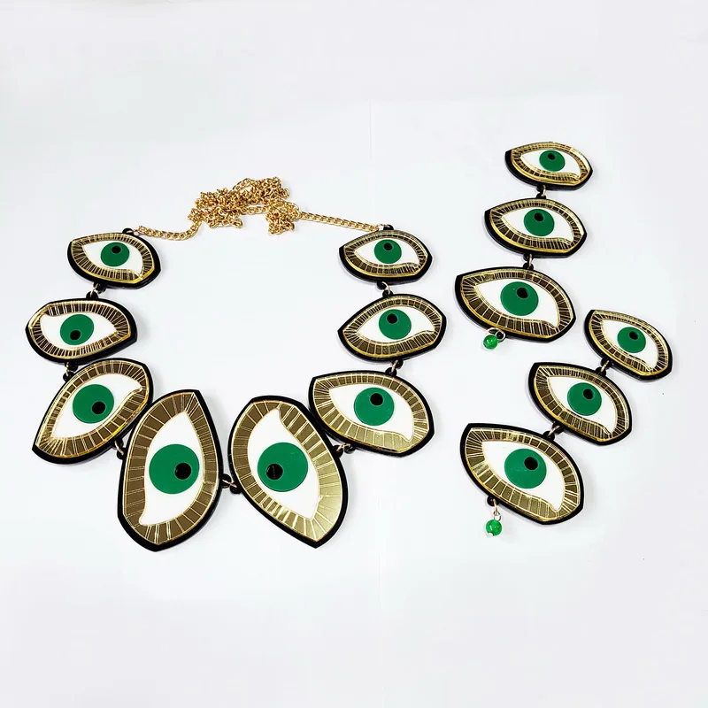 BeHoney винтажные зеленые серьги-гвоздики для женщин гиперболы - Цена: 431.46