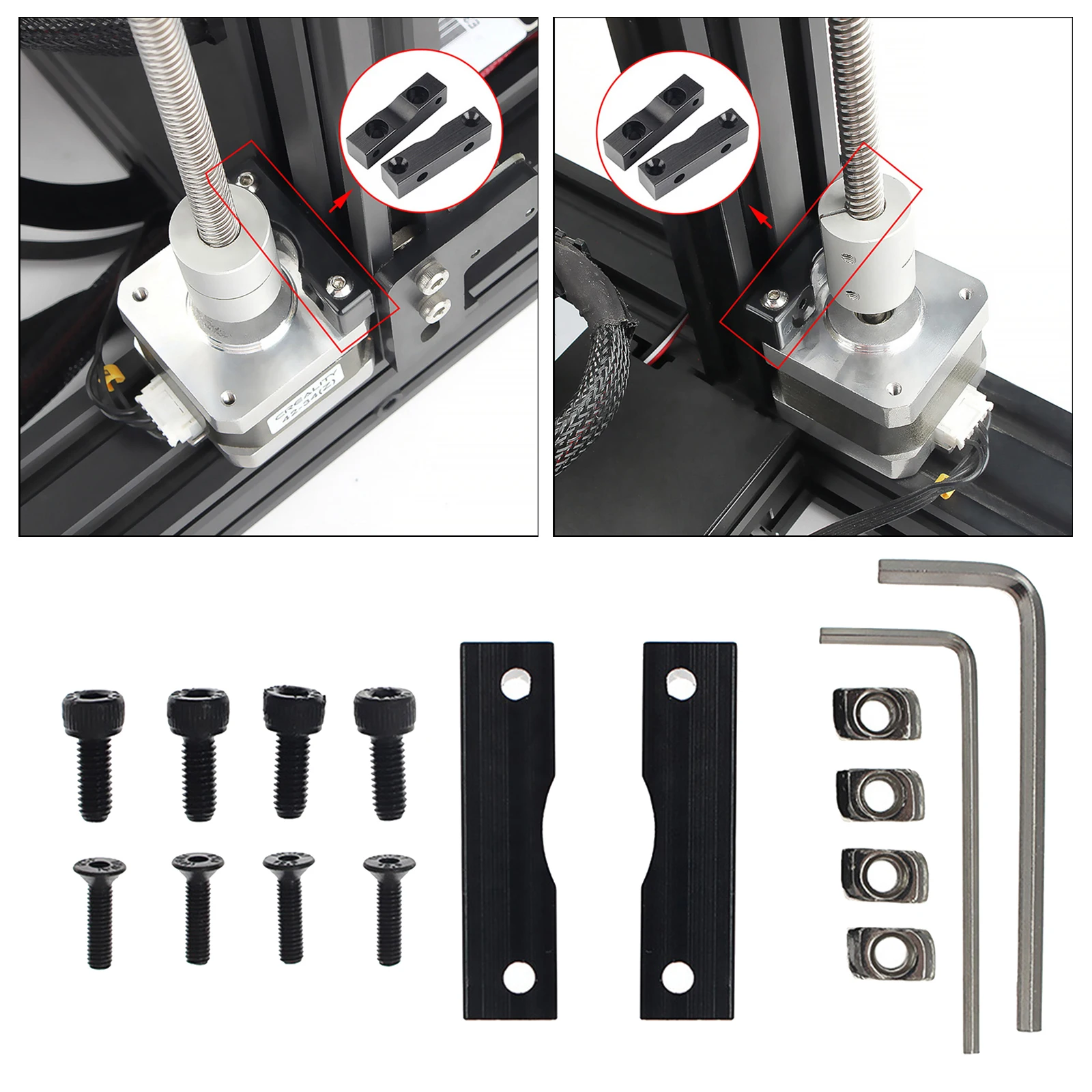 

Axis Motor Stepper Fixed Block Rack Mount for Ender 3/pro 3D Printer Kit