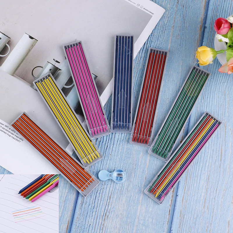 

New Thick Pencil Core Colored Automatic Drawing 2mm Core Cute Mechanical Automatic Pencil Lead