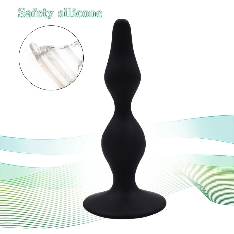 Силиконовые анальные бусины стимуляция точки G заднего массажа анальная Мужская