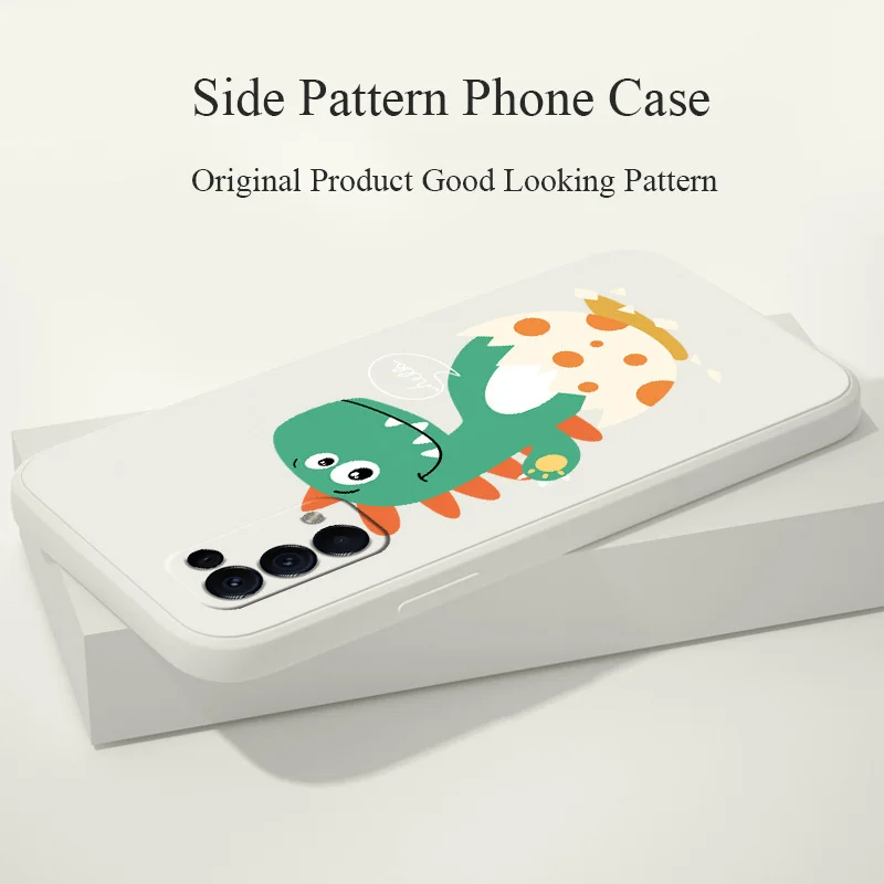 

Three Dinosaurs Slicone Soft Cover Realme 6 6i 7 7i 7 8 Pro C12 C15 C25 C25S C20 C11 C1 F9 F9 F17 F19 F19 Pro Reno5 Phone Case
