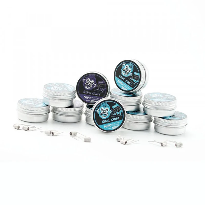 

NEW Coil Father 10pcs/pack Prebuilt Coils used Clapton Ni80/Ni90 Coil 3mm Heating Wire for DIY Atomizer