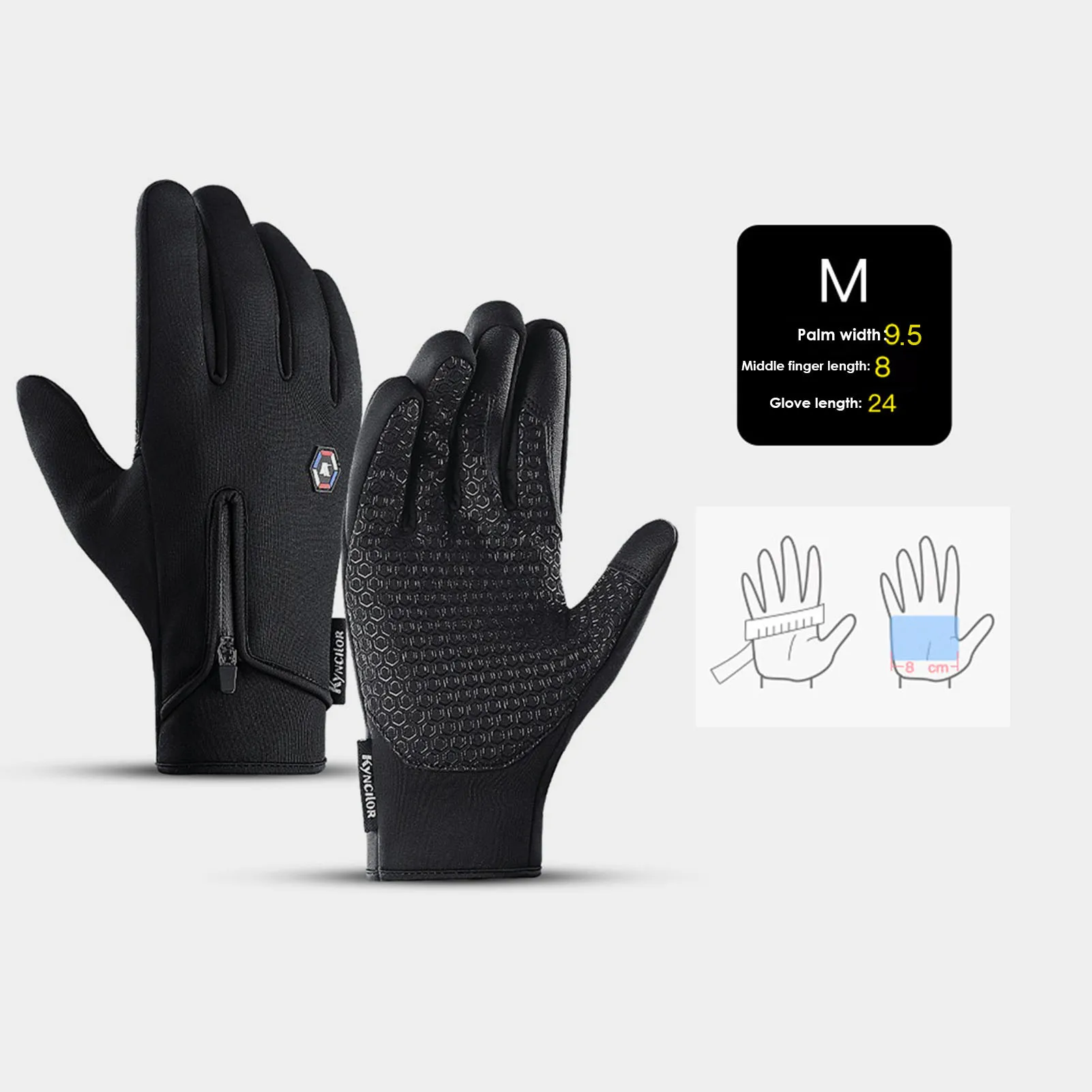 

Winter Warm Touch Screen Fishing Man Gloves Waterproof Women Ski Army Cycling Windproof Non-Slip Fashion Black Gloves Lady