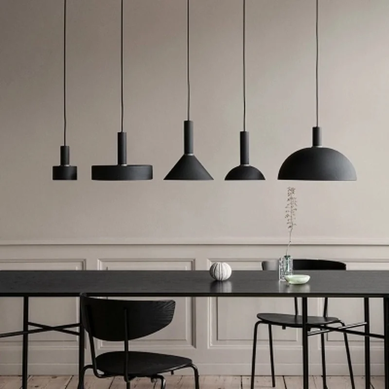 Простые подвесные светильники E27 в скандинавском стиле лофт современные