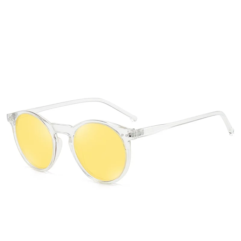 

Vintage Fashion Women Sunglasses Transparent Frame Polarized Colorful Clear Lens Sun Glasses Classic Sunshades For Men
