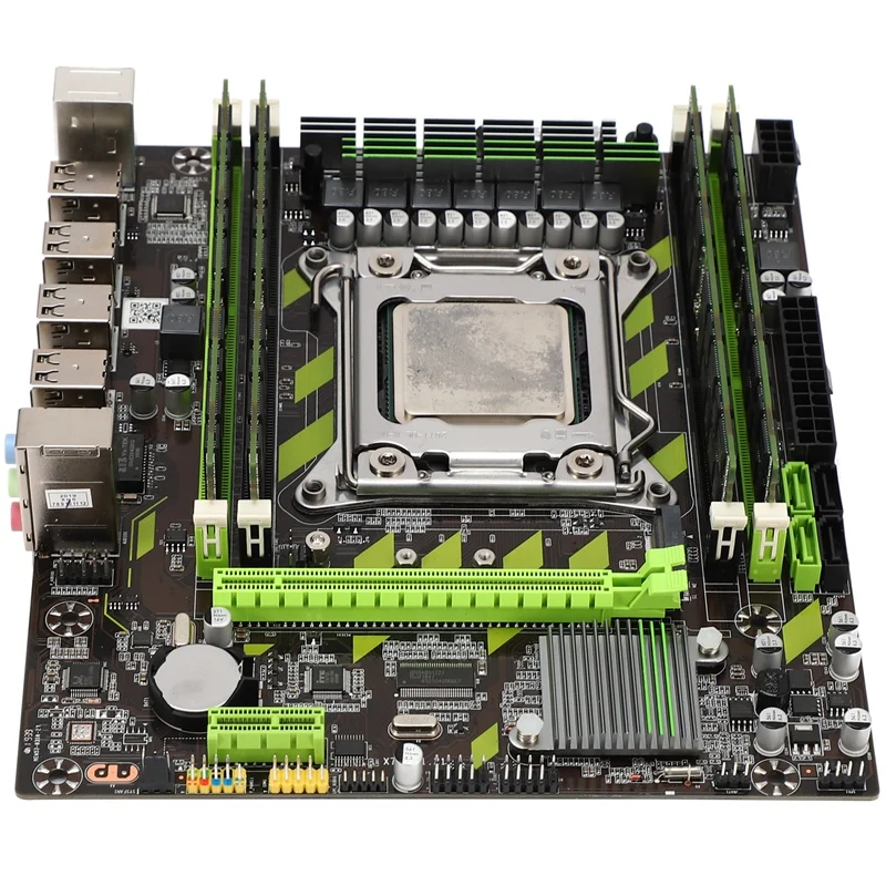 X79G LGA2011 практичная материнская плата для настольного компьютера с E5 2689 CPU 4x8G ECC