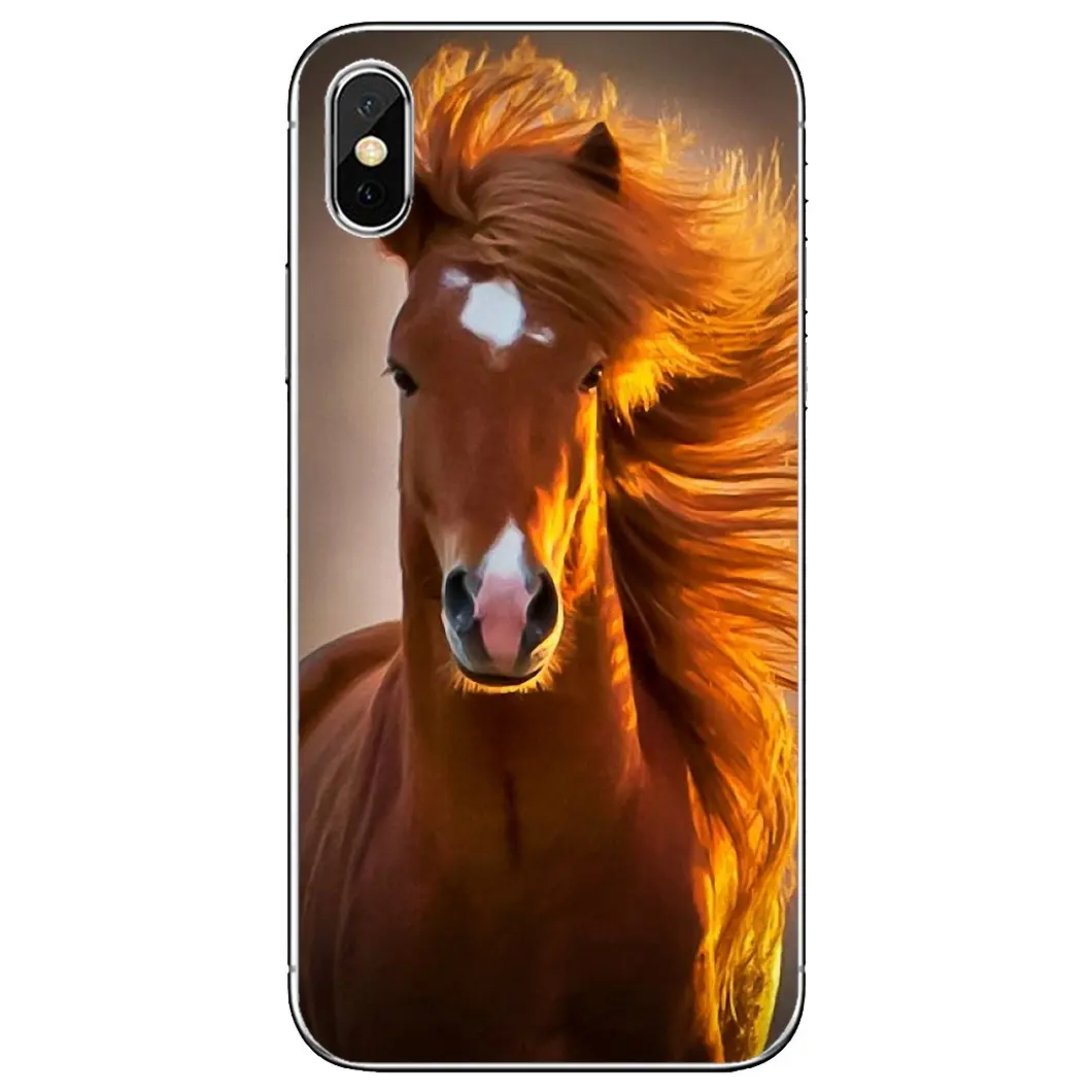Чехлы для телефонов Entropy-horse-коричневый-Mustang-рисунок Samsung Galaxy A9 A8 Star Lite A3 A5 A7 A6 Plus 2018