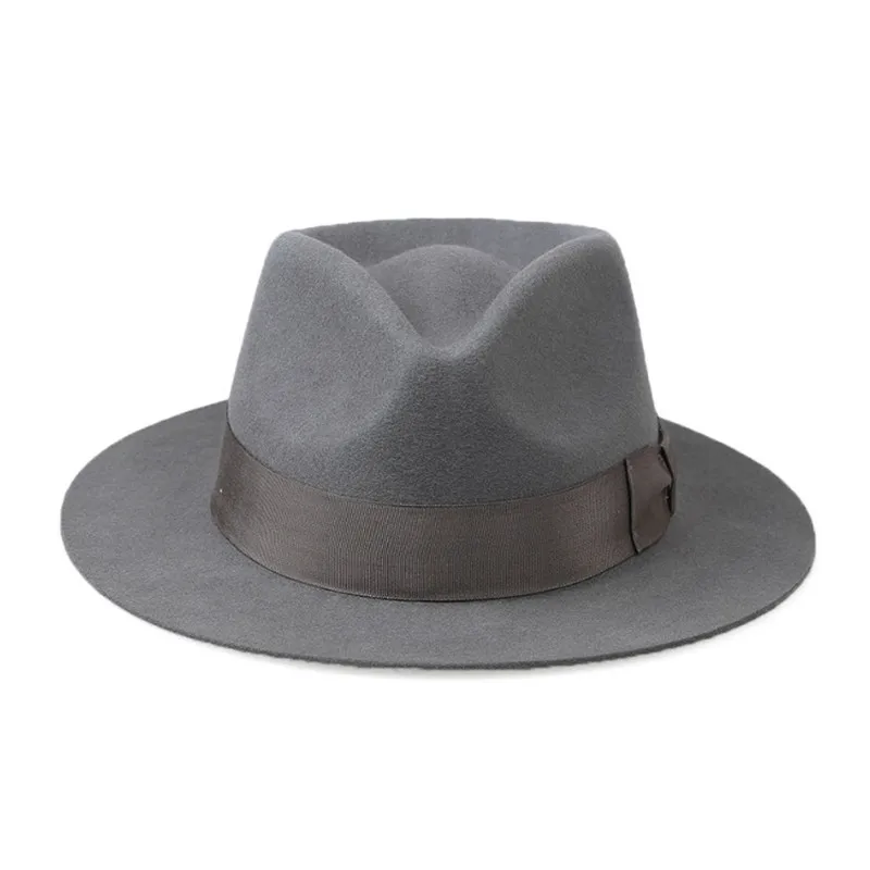 Lady 100% Wool Derby Fedoras Cap Felt Billycock Hats Winter Fashion Bowler Hat Fedora Trilby New Feather B-8130 | Аксессуары для
