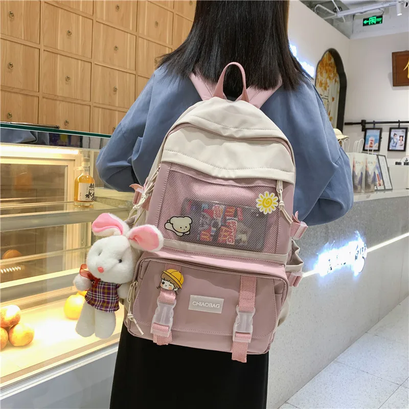 

Women's Backpacks School Bags for Teenage Girls kawaii Female travel backpack College schoolbag Student school Backpack book bag