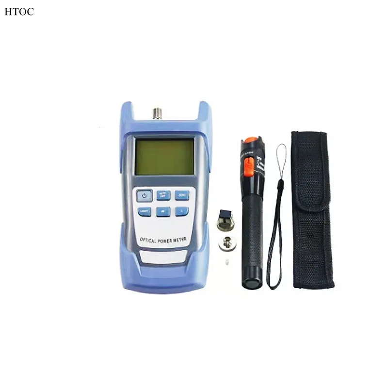 FTTH Fiber Optic Tool Kit with Fiber Power Meter and 5mW Visual Fault Locator and Cable Cutter Stripper FC-6S Fiber Cleaver
