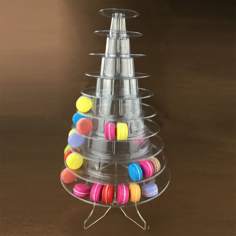 

Multilayer Macaron Display Stand Cupcake Toren Rack Cake Stand Pvc Lade Voor Party Bruiloft Verjaardag Cake Decorating Tool Bake