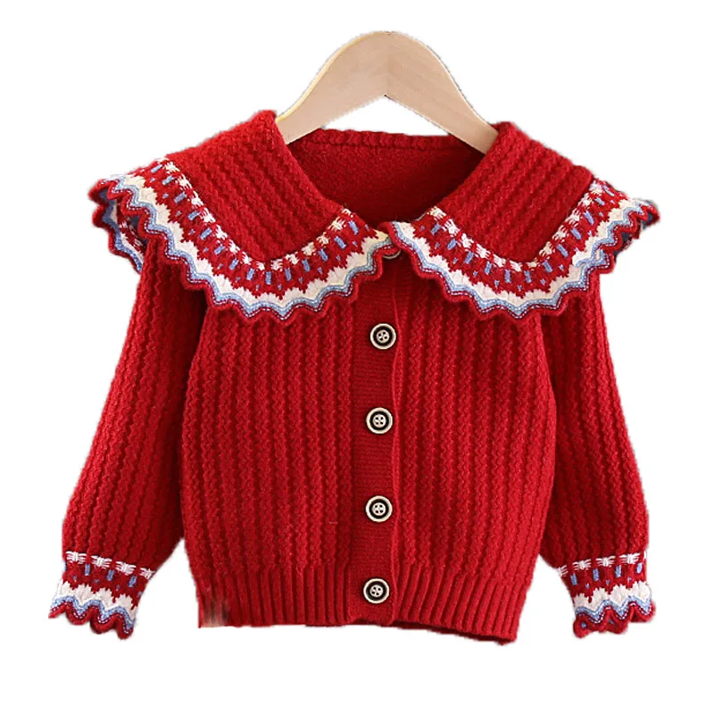 

Свитер для девочек, трикотажный вечерние осень/зиму