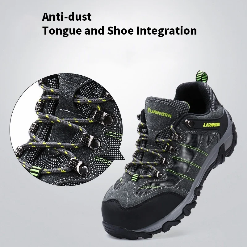 Защитные ботинки LARNMERN для улицы обувь противоударный стальной носок рабочая