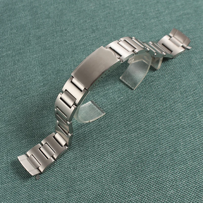

For SEIKO Watch silver Stainless Steel Watch Strap Band Bracelet Clasp 19mm