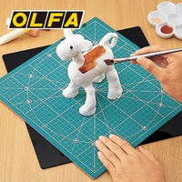 olfa double sided square rotating 360%c2%b0 non slip 30cm self healing knife board cutting mat olfa rm 3030