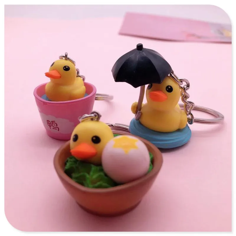 Water Duck Micro Landscape Decoration Key Chain Pendant Diy Eggs Bucket Decorations Gardening Flowers | Украшения и аксессуары
