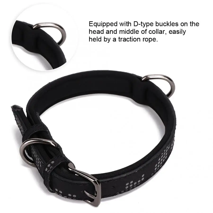 Светоотражающий собачий ошейник поводок для маленьких и средних собак с
