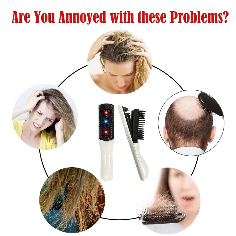 

Hair Growth Care Treatment Tool Laser Massage Comb Hair Massager Device Comb Hair Brush Grow Laser Anti Hair Loss Therapy