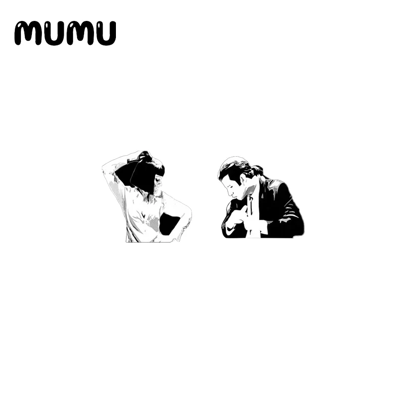 Серьги-гвоздики из акриловой смолы хороший постер для танцев ювелирные изделия