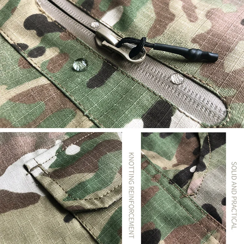 

Men Fashion Streetwear Casual Camouflage Jogger Pants Tactical Military Trousers Men's Hip Hop Cargo Training Pants XA184F