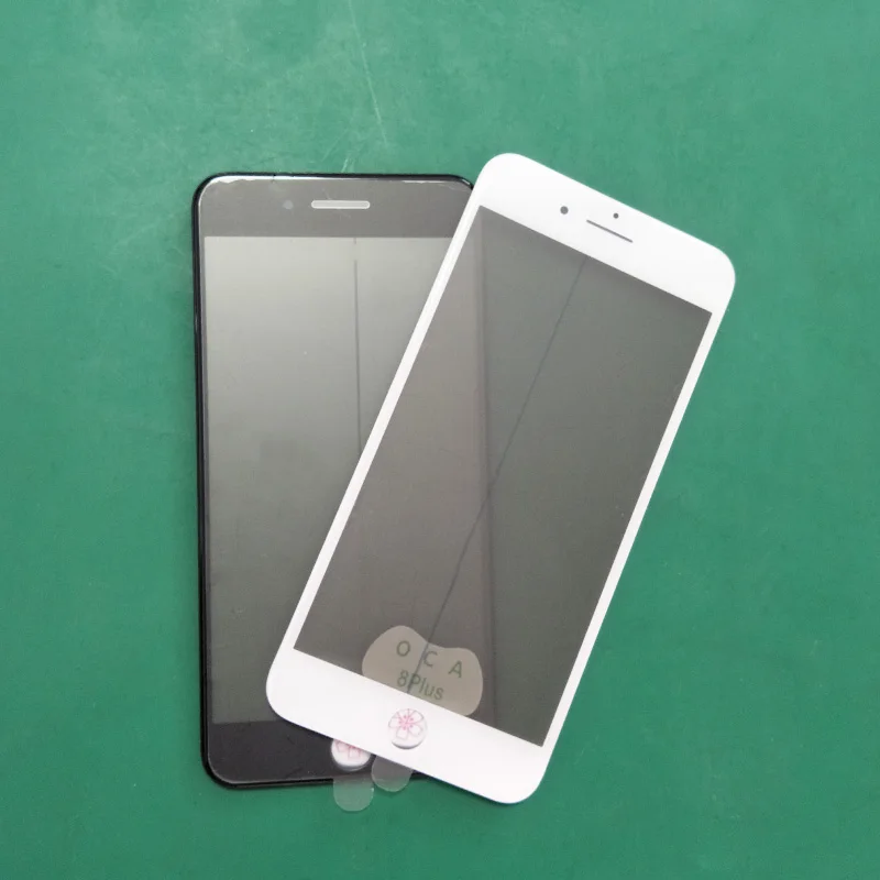 2Pcs cold press 4 in 1 Front Screen Panel Replace For iPhone 6 6s 6plus 5s 6splus Glass Lens With Frame +OCA +Polarized