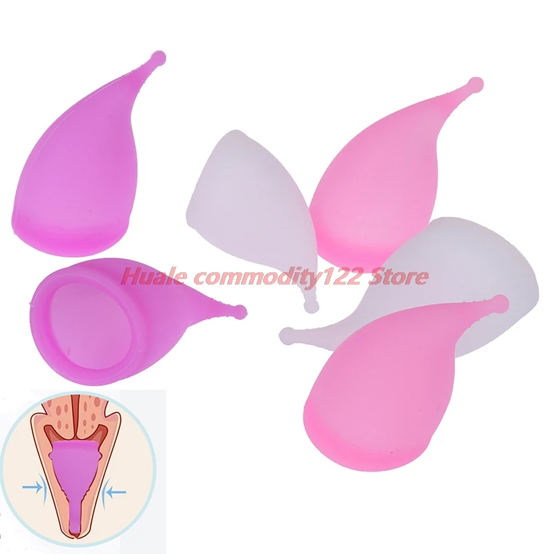 

New S/L Grade Silicone Menstrual Cup Feminine Hygiene Copa Menstrual Lady Period Cup Coppetta Mestruale Coupe