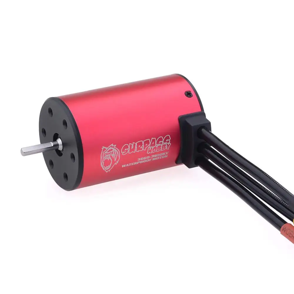 Surpass Hobby Waterproof 3660 Brushless Motor 3.175mm 2200/2600/3100/3500/4200KV 80A ESC for 1/10 RC Car GTR Traxxas HSP Lexus | Игрушки и