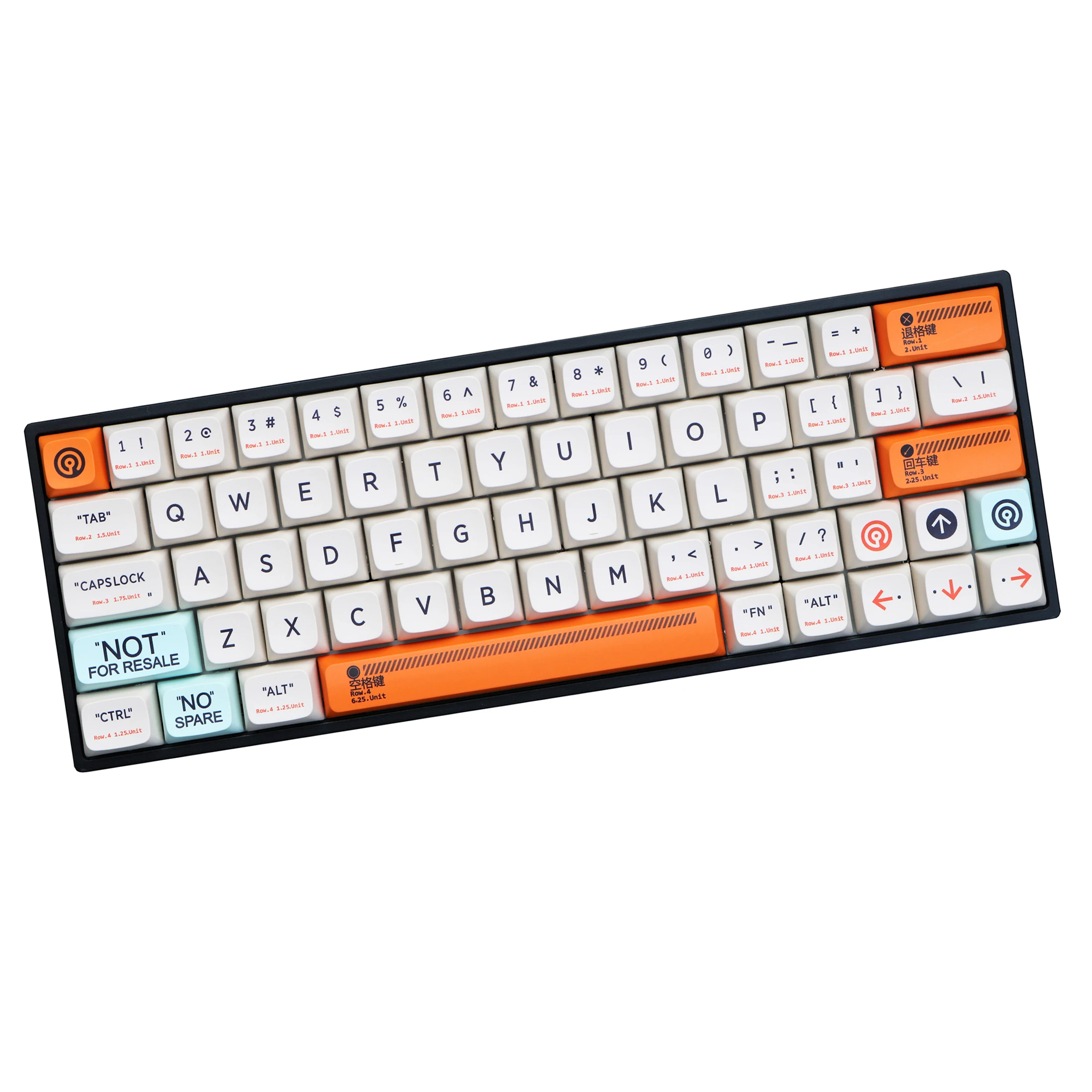 

150 Keys/set Plastic Theme PBT Dye Subbed Key Caps For MX Switch Mechanical Keyboard XDA Profile Keycap For 68 84 96 980M