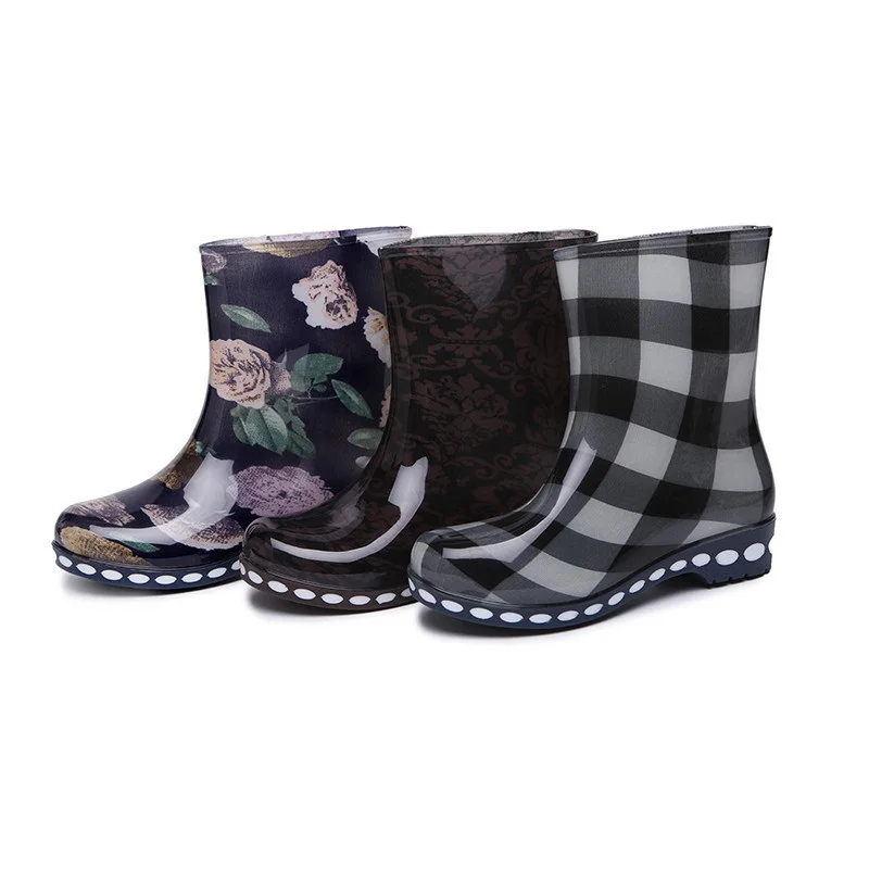 Ботинки женские резиновые Нескользящие цвет в ассортименте 1 шт |