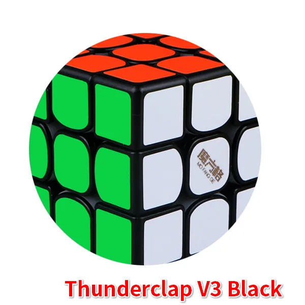 Regular Black Новейший QiYi MoFangGe Thunderclap V3 3x3x3 Magico кубики обычные или Магнитные Головоломки куб профессиональный 3х3 скорость Magico Cubo - Цвет: Regular Black