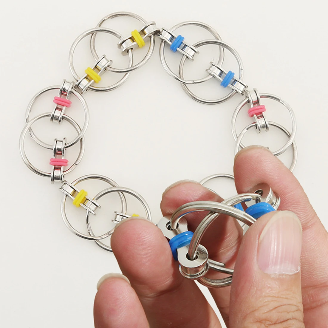 

6 Colors Creative Antistress Toys Fidget Toys Bike Chain for Autism ADHD Stress Relief Hands Funny Toys for Kids Adult Student